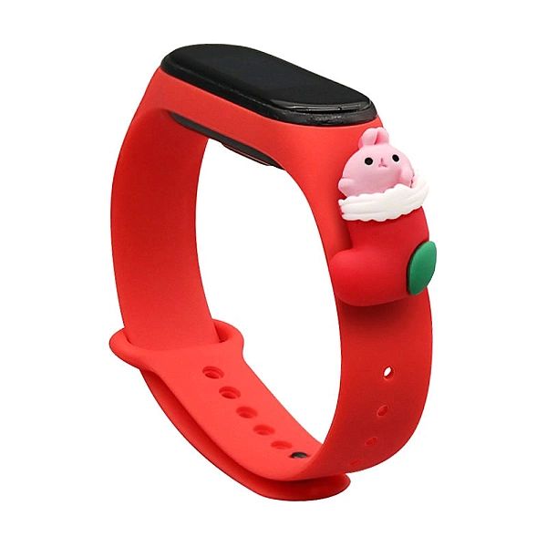 Strap Xmas opaska do Xiaomi Mi Band 6 / Mi Band 5 silikonowy pasek bra