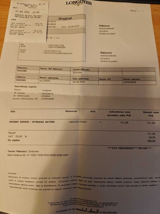 Longines Conquest L3.760.4.96.6 43 MM. jak nowy Warszawa kpl. fabryczn