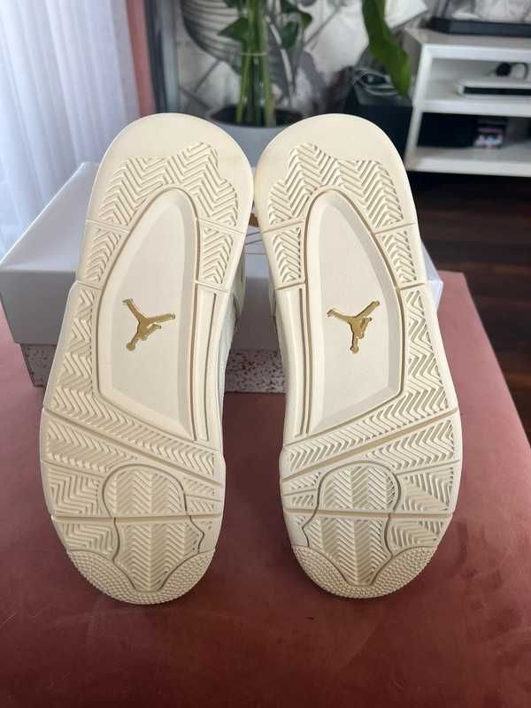 *NoweJordan4 ButyGoldUnisextrampki*Wielka wyprzedaż 38
