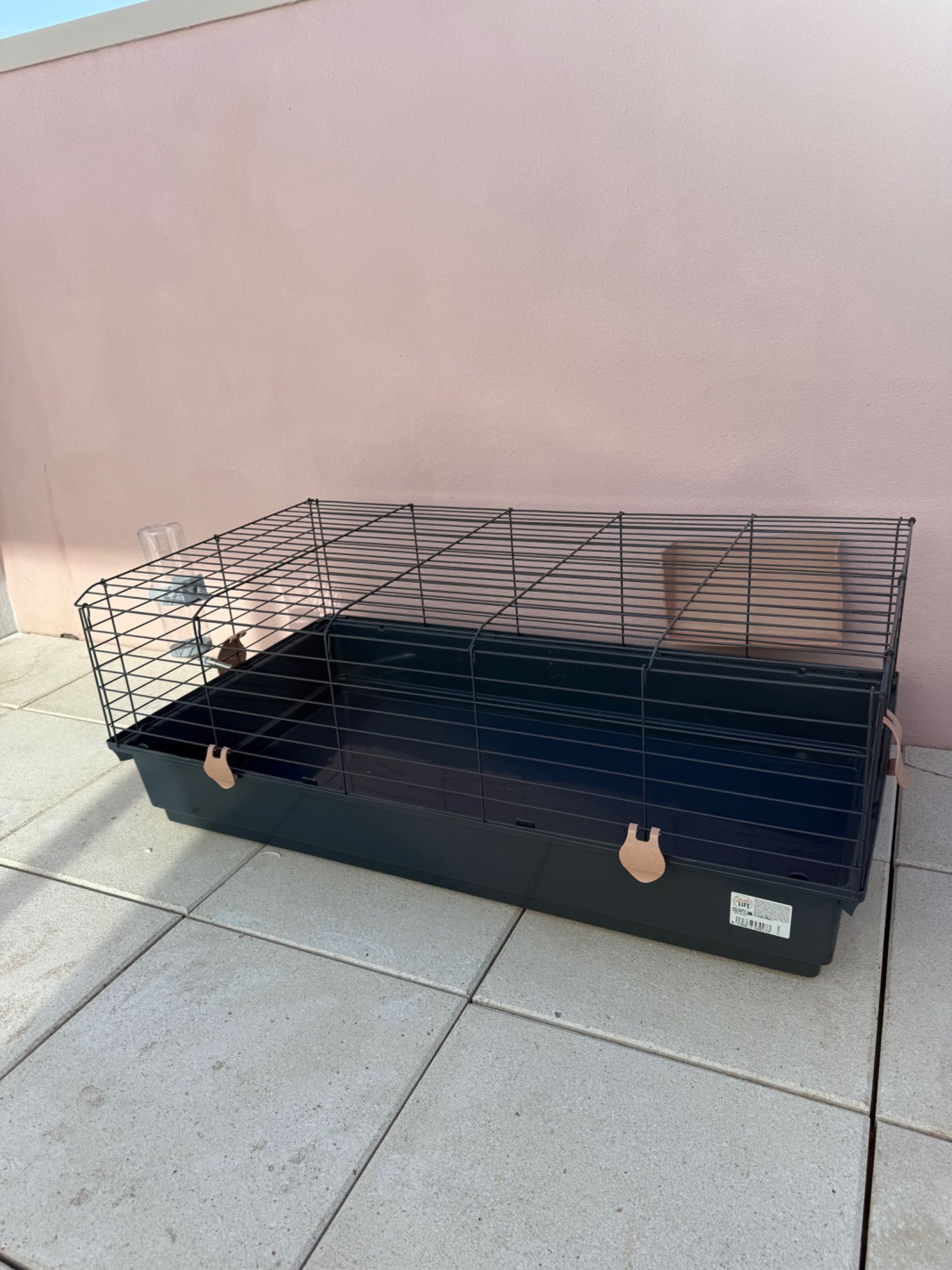 Gaiola para coelho com bebedouro