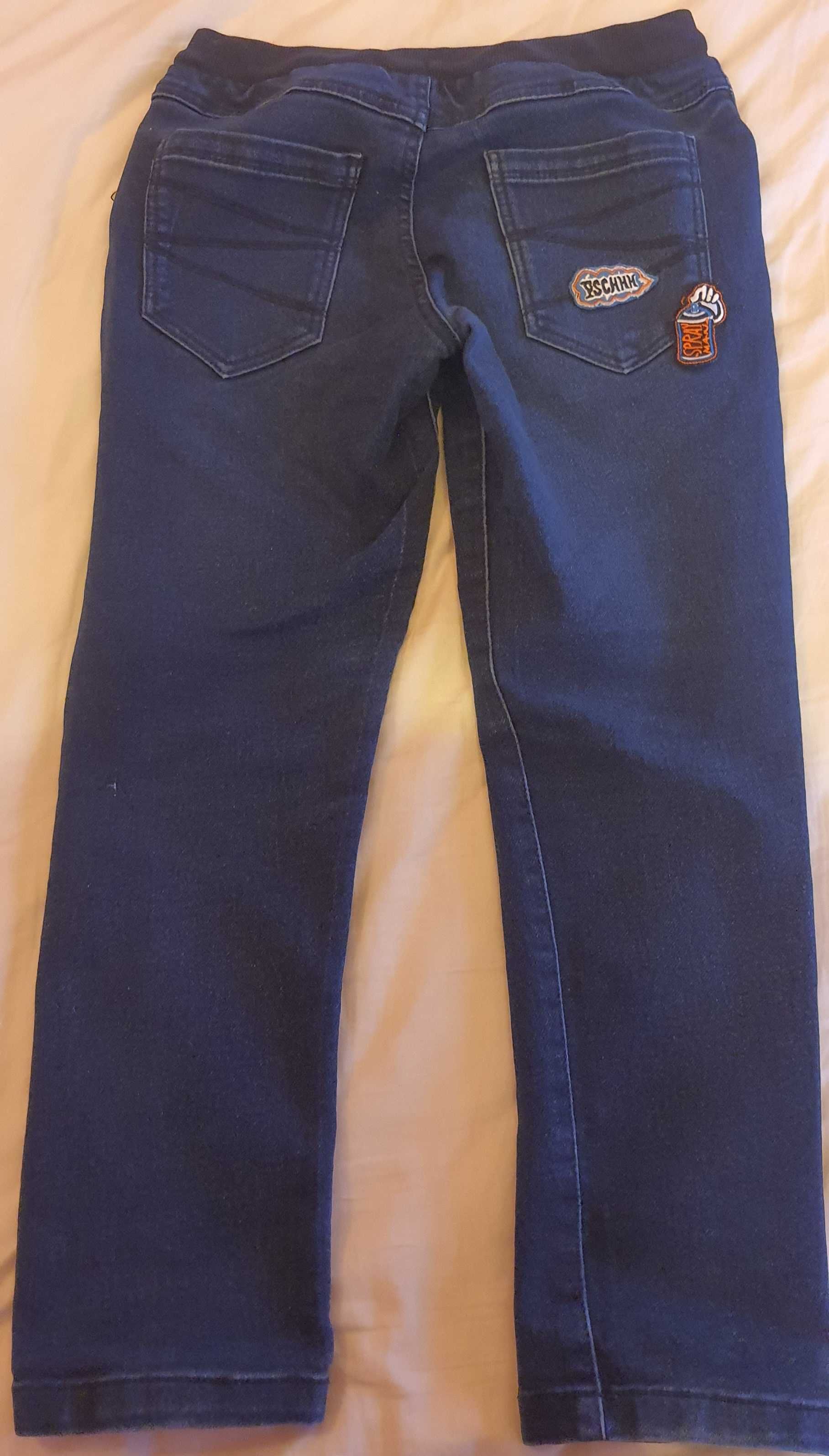 Spodnie jeansowe chłopięce / chłopiec joggery 134 Lincoln&Sharks