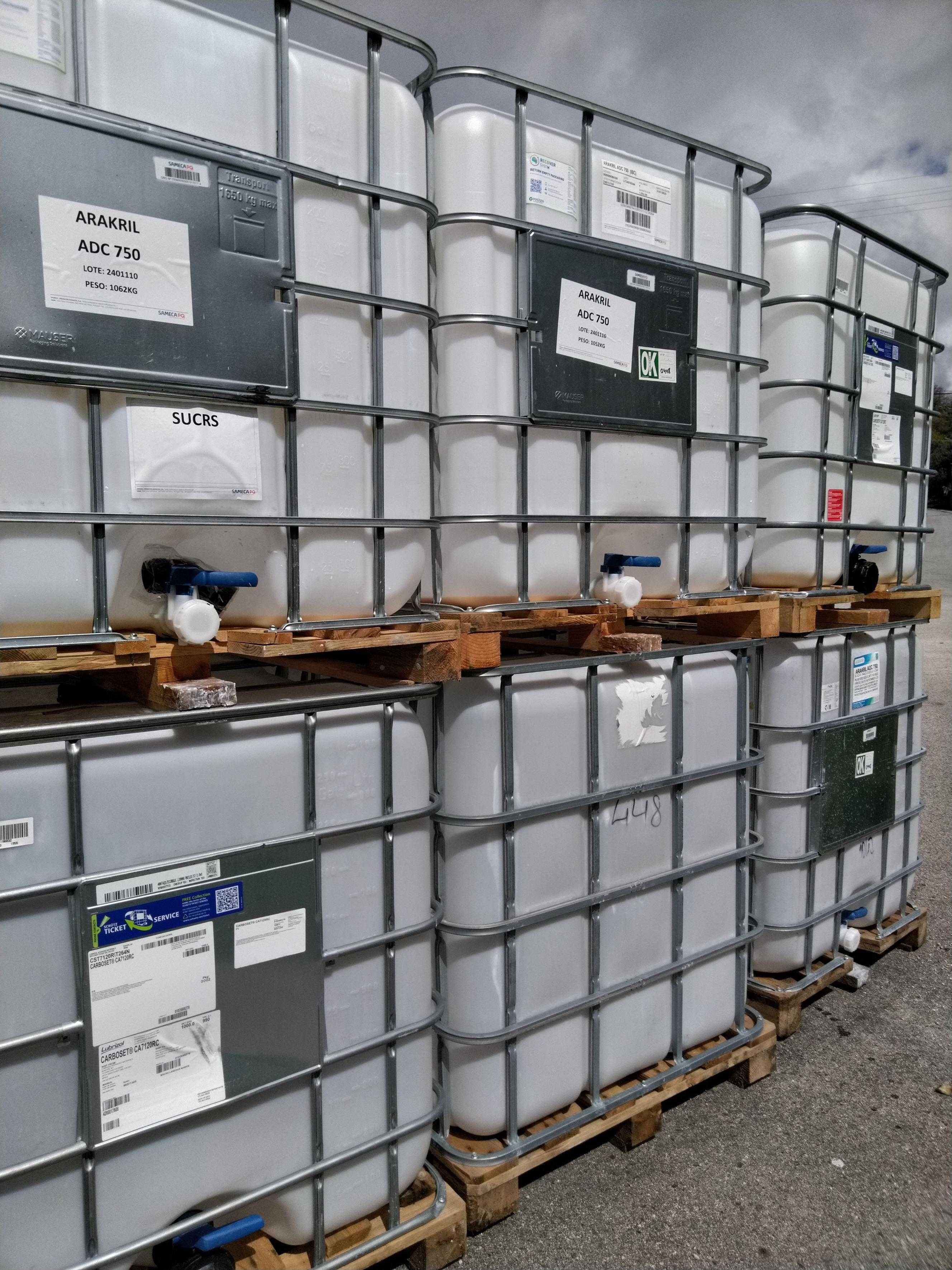 Depositos de 1000l e bidons 125litros