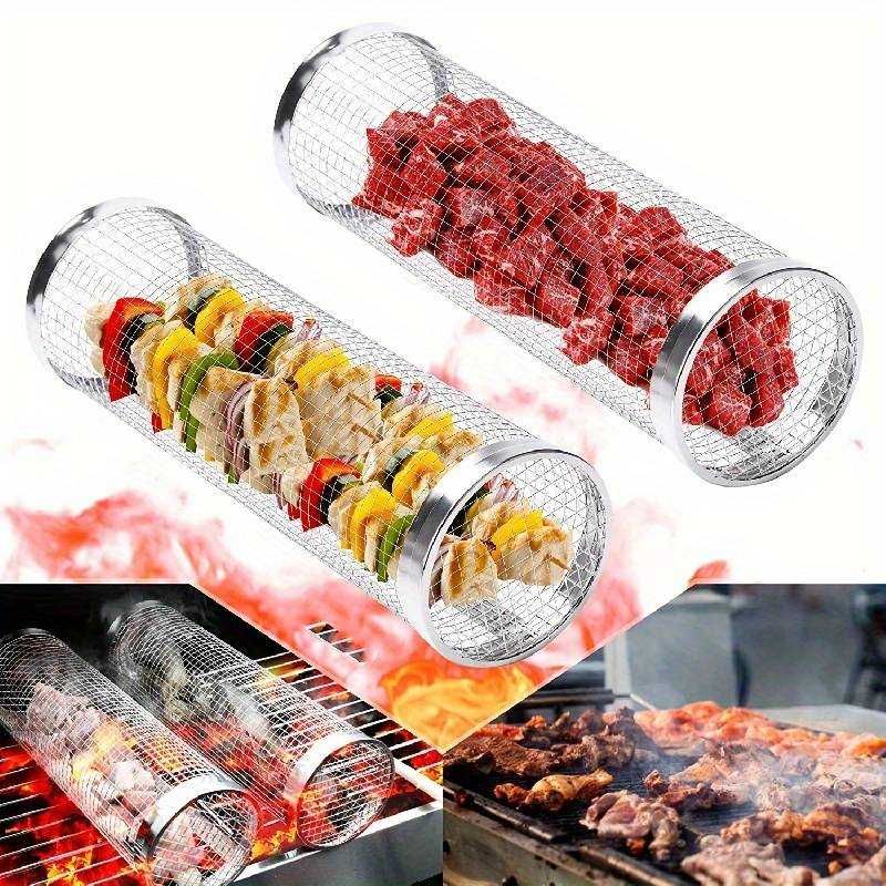 3x Okrągły Kosz Do Grillowania Warzyw Mięsa Ziemniaków Grill 20cm