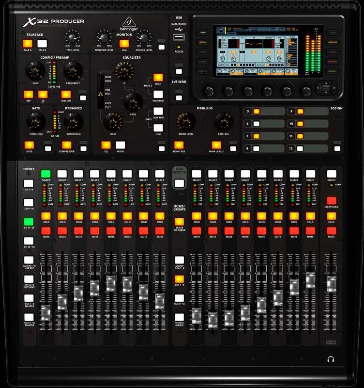 Behringer XENYX 802/1002B/X1222USB/WING/X32 COMPACT/X32 PRODUCER