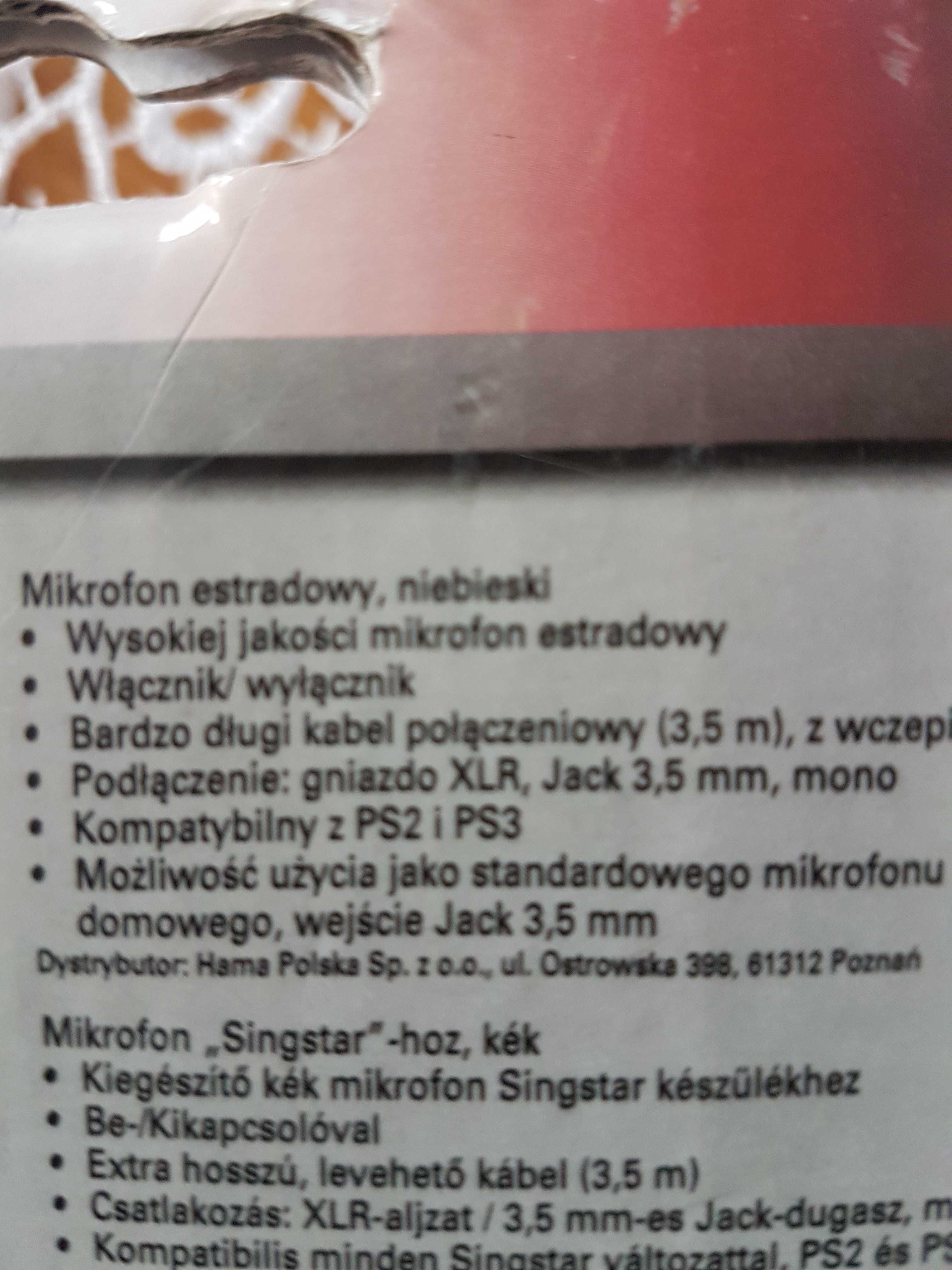Mikrofon hama nowy nieużywany