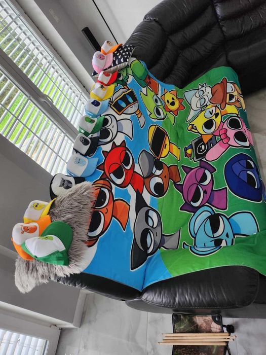 Duży Gobelin Koc Sprunki na Ścianę Dekoracja Kilim Sprunky 2x1,5m