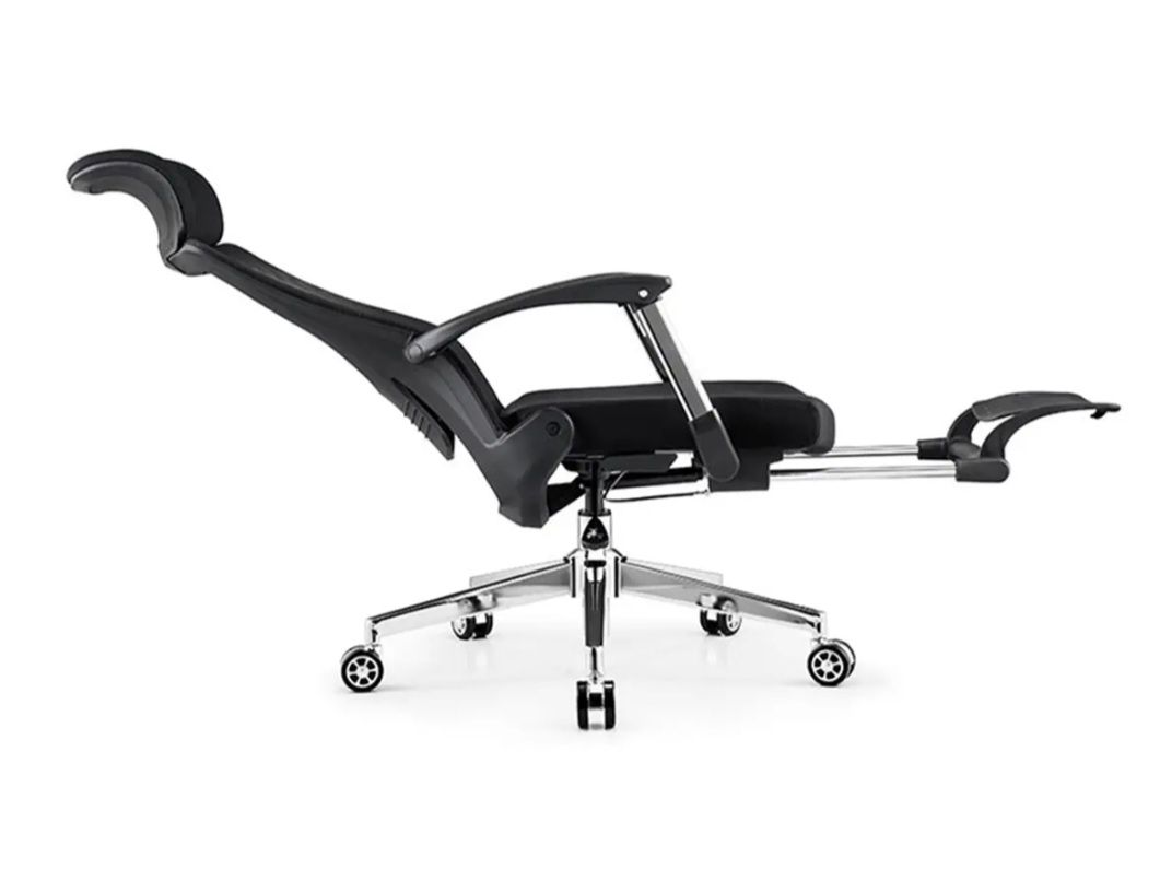 Fotel biurowy krzesło obrotowe do komputera ergonomiczne z podnóżkiem