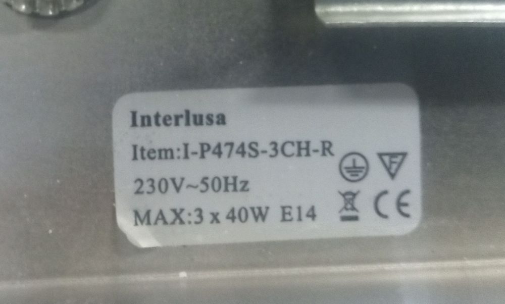 Conjunto de candeeiros de sala