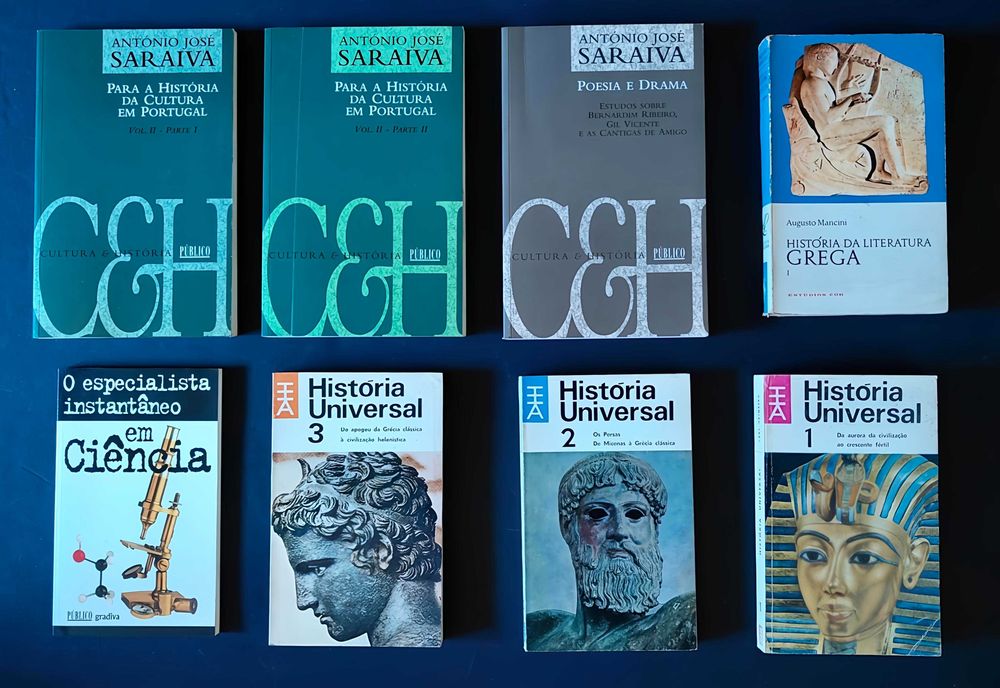 48 livros, vários temas. Lote 25€.