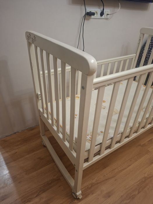 Дитяча кроватка + матрац