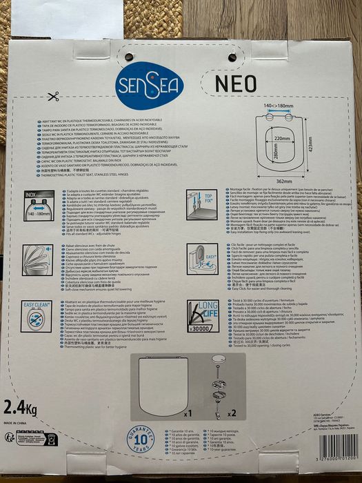 Deska sedesowa Neo Square Sensea