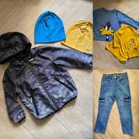 Стильный лук на мальчика набор 2-3 98 джинсы zara ветровка куртка