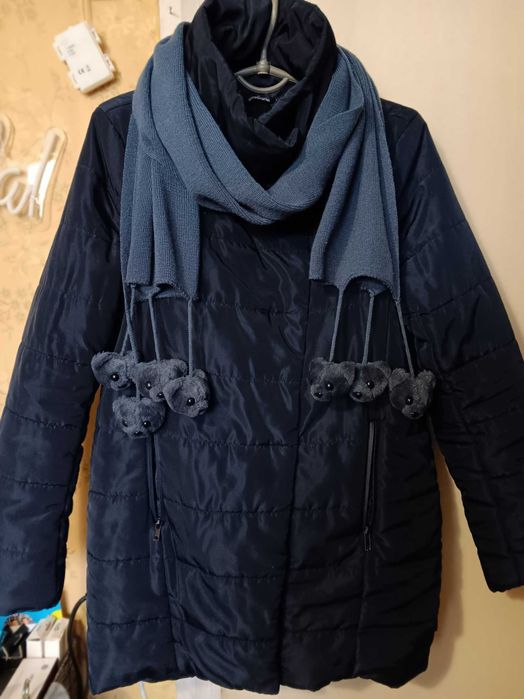 Куртка Bershka S женская синяя