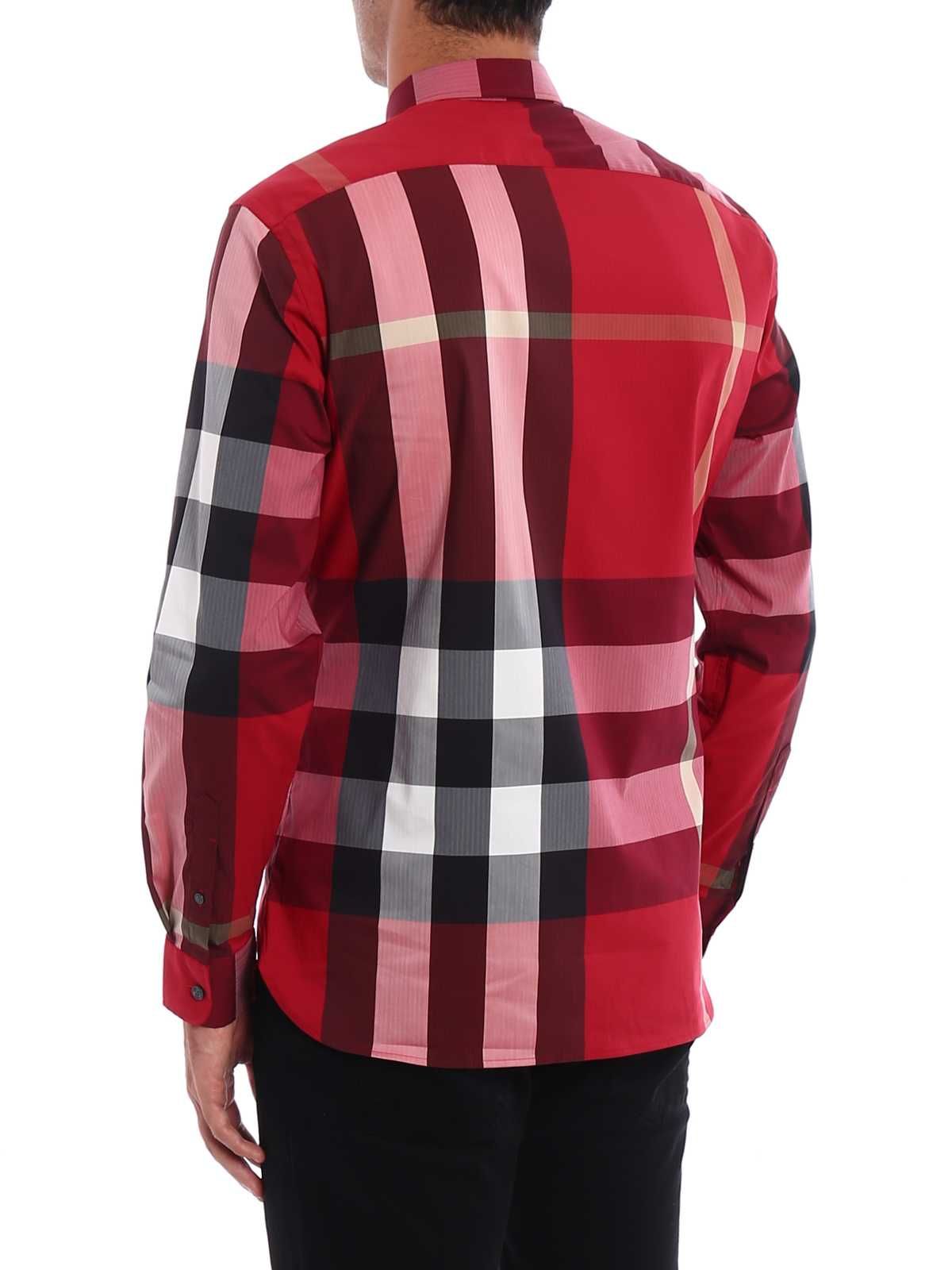 Burberry Camisa de popeline  xadrez