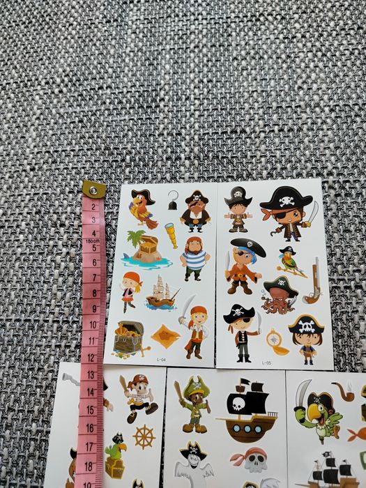 Tatuaże Piraci 5 listków na imprezę  nowe Promocja