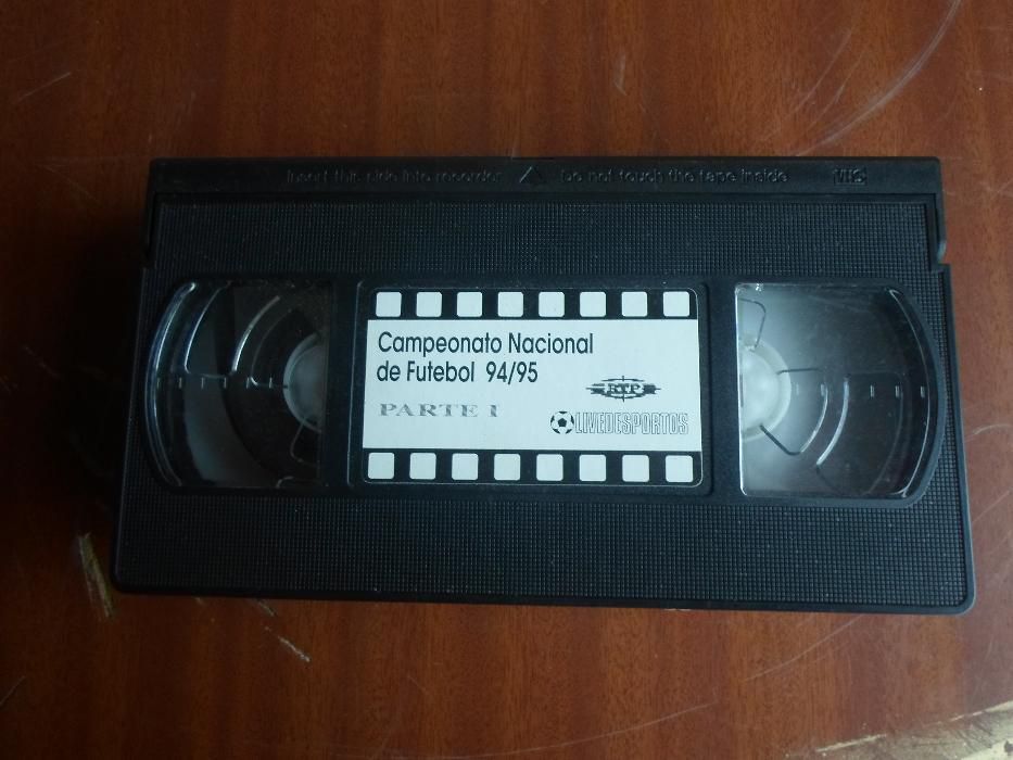 cassete vhs do campeonato nacional de futebol 94/95