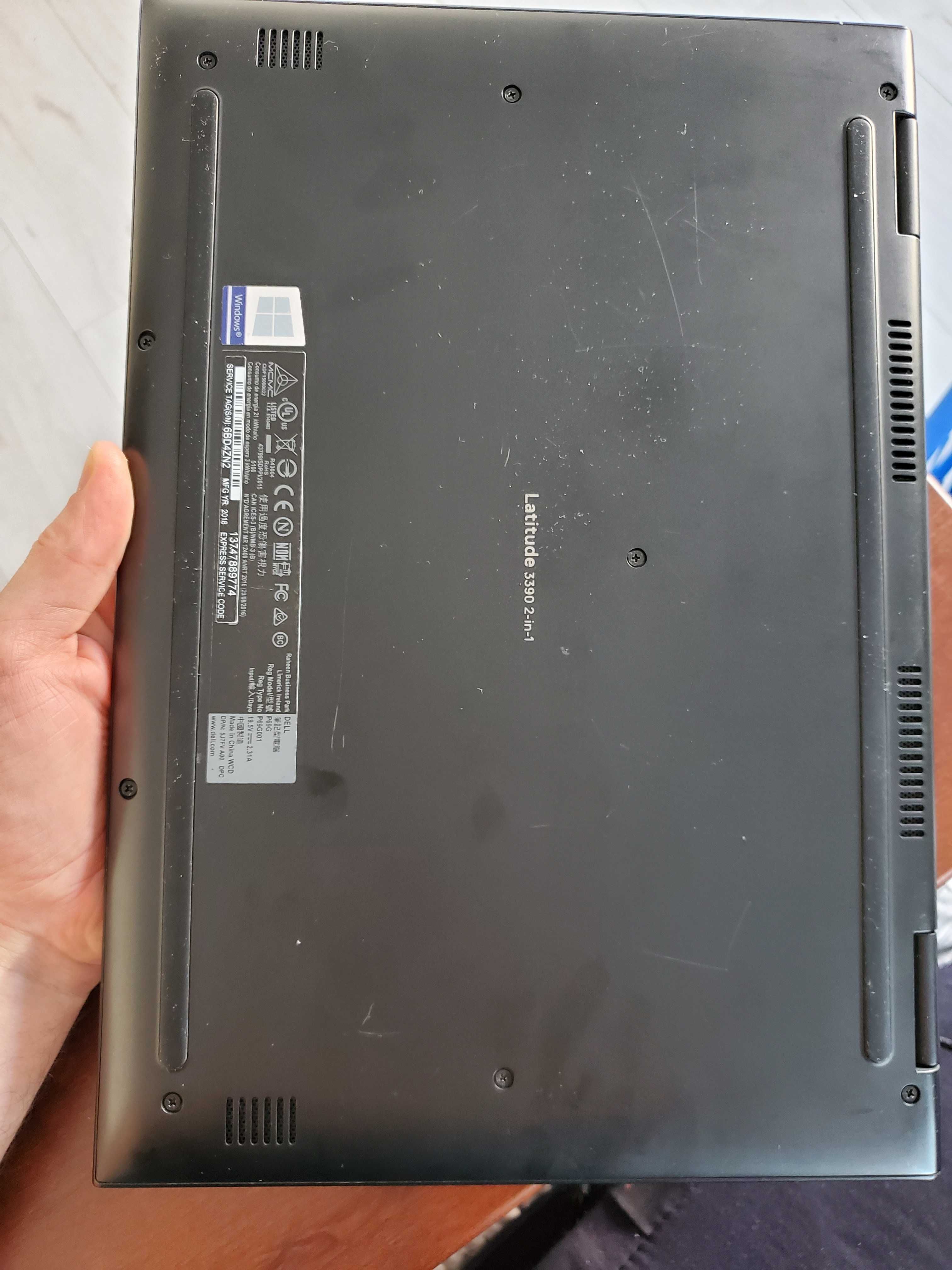 DELL latitude 3390 13.3" FHD Touch 2-in-1 intel i3-8130u 8GB 256GB SSD