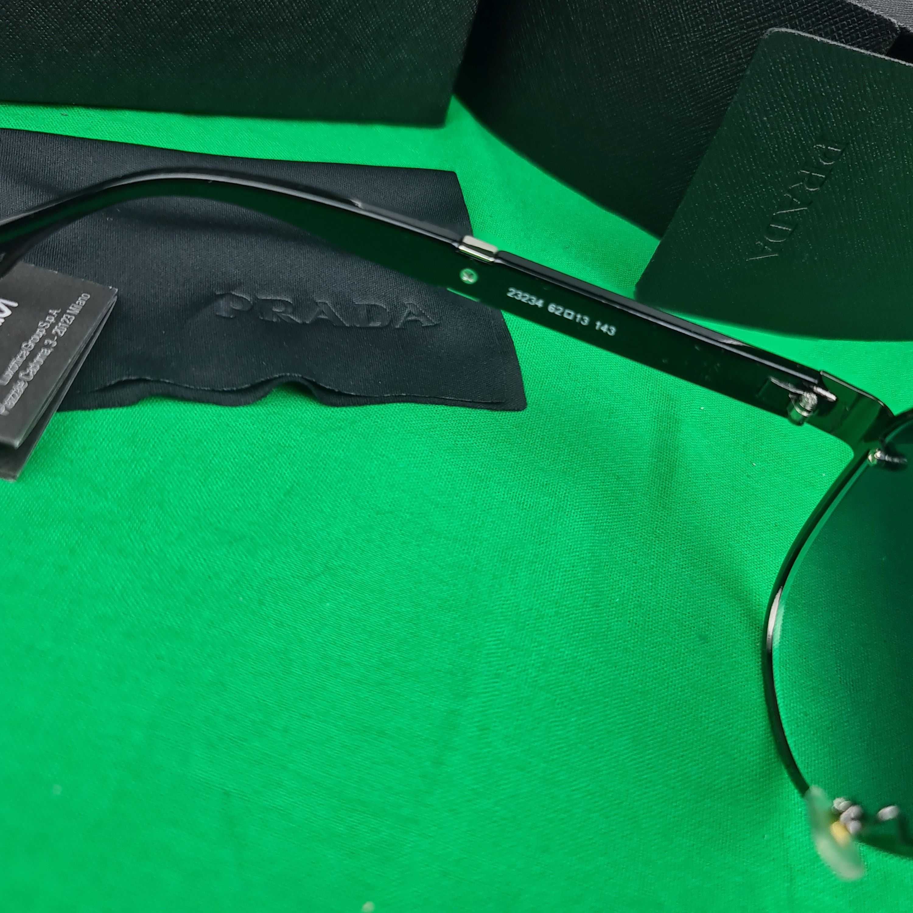 Okulary zestaw komplet meskie damskie unisex Prada Z monogram Premium