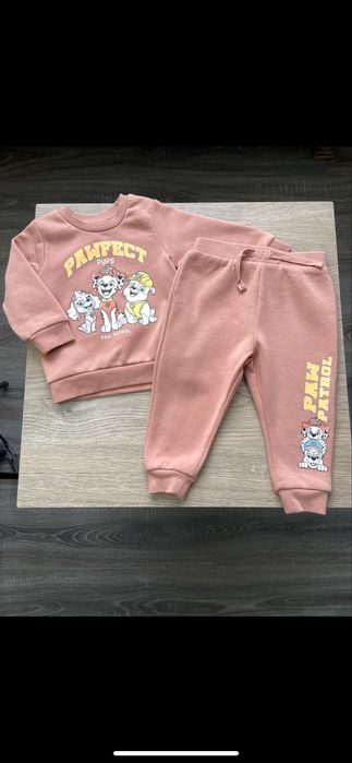 Костюм на флісі світшот штани кофта джогери 74 80 набір набор комплект