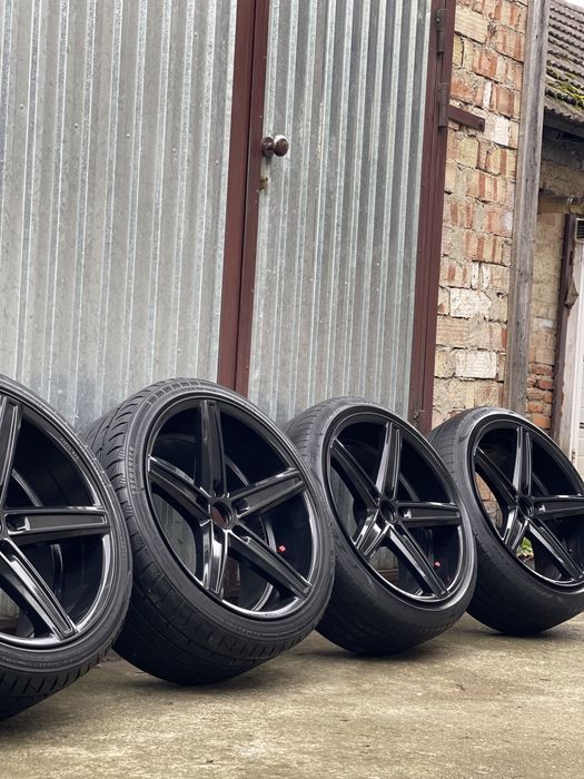 Чорні диски R19 різноширокі 5×112 AUDI VOLKSWAGEN SKODA MERCEDES-BENZ