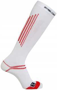 Y3028 Skarpety Salomon COMPRESSION Trail Running white/red 45-47