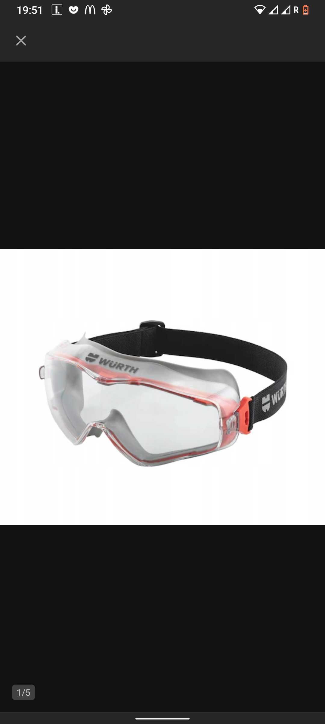 Okulary ochronne Gogle Wurth 2 modele