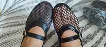 Hit baleriny baletki Mery Jane siateczka r. 38/40