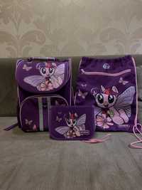 Портфель Kite для дівчинки 1-2 клас + пенал та сумка