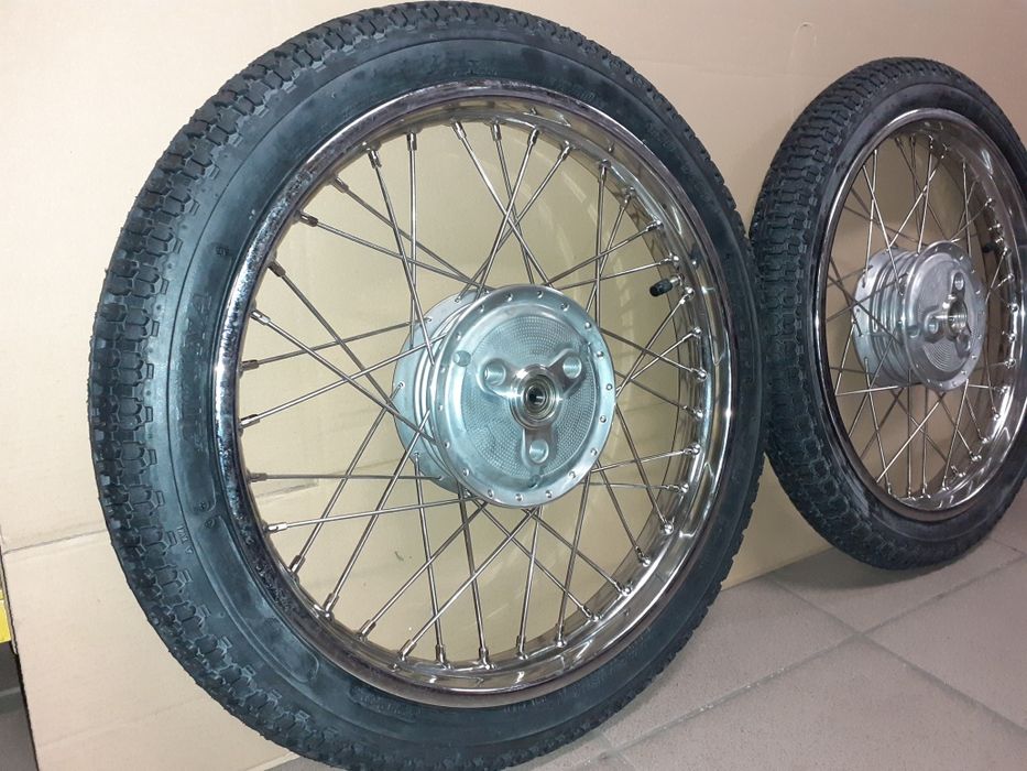 Nowe wycentrowane kola kpl r16"jawa 50 mustang kaczka pancerka jawka
