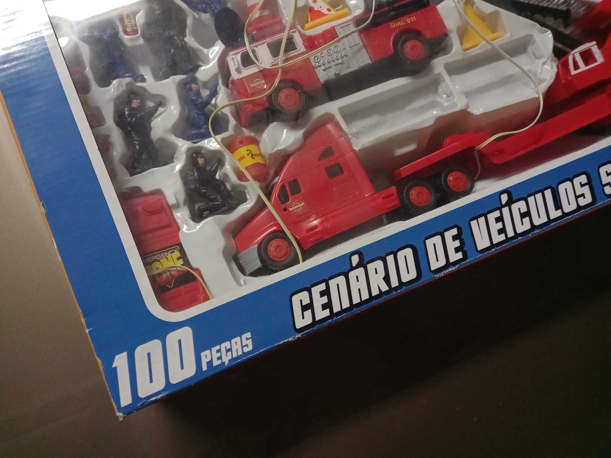 Brinquedo / Conjunto Emergência Bombeiros