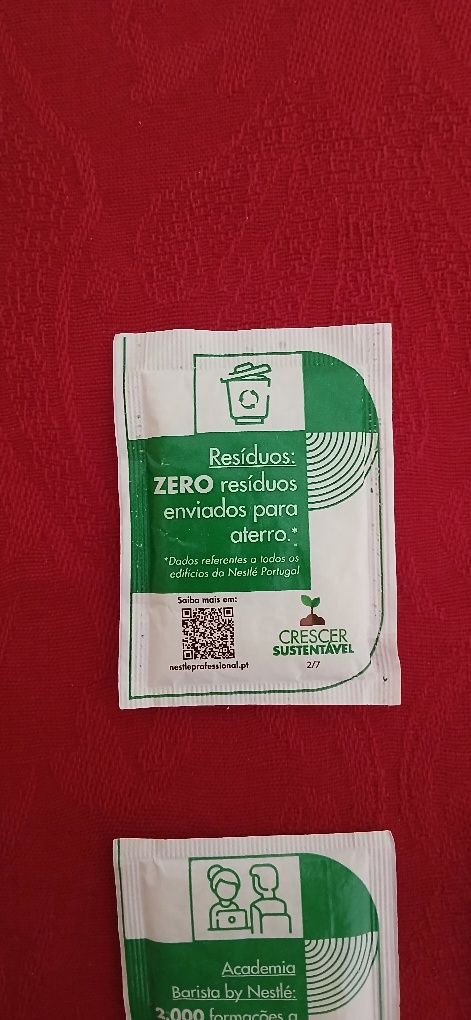 Pacotes de açúcar Crescer Sustentável