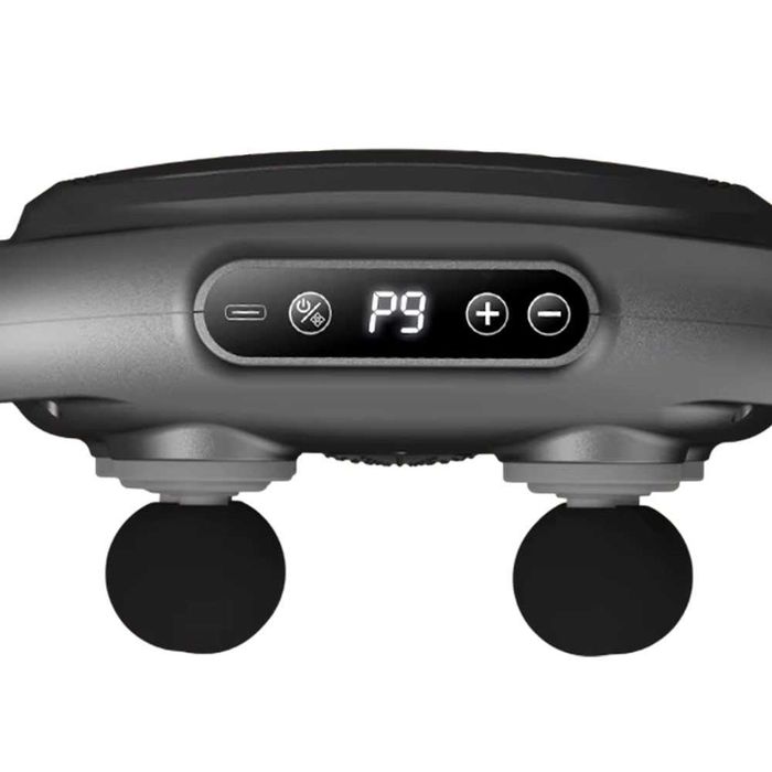 Перкусійний масажер для спини 6 головок, 9 режимів, з USB, YM-K60