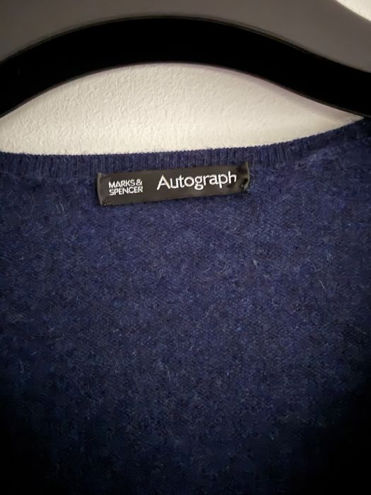 Sweter kaszmir S/M granat