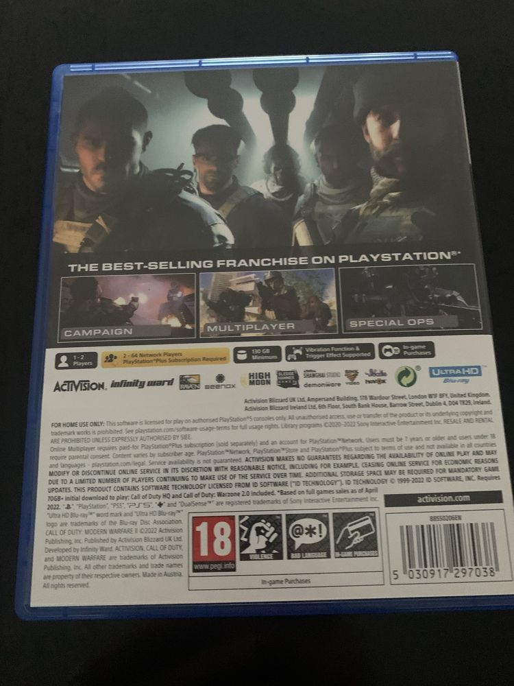 Jogo Call Of Dutty Modern Warfare II  PS5