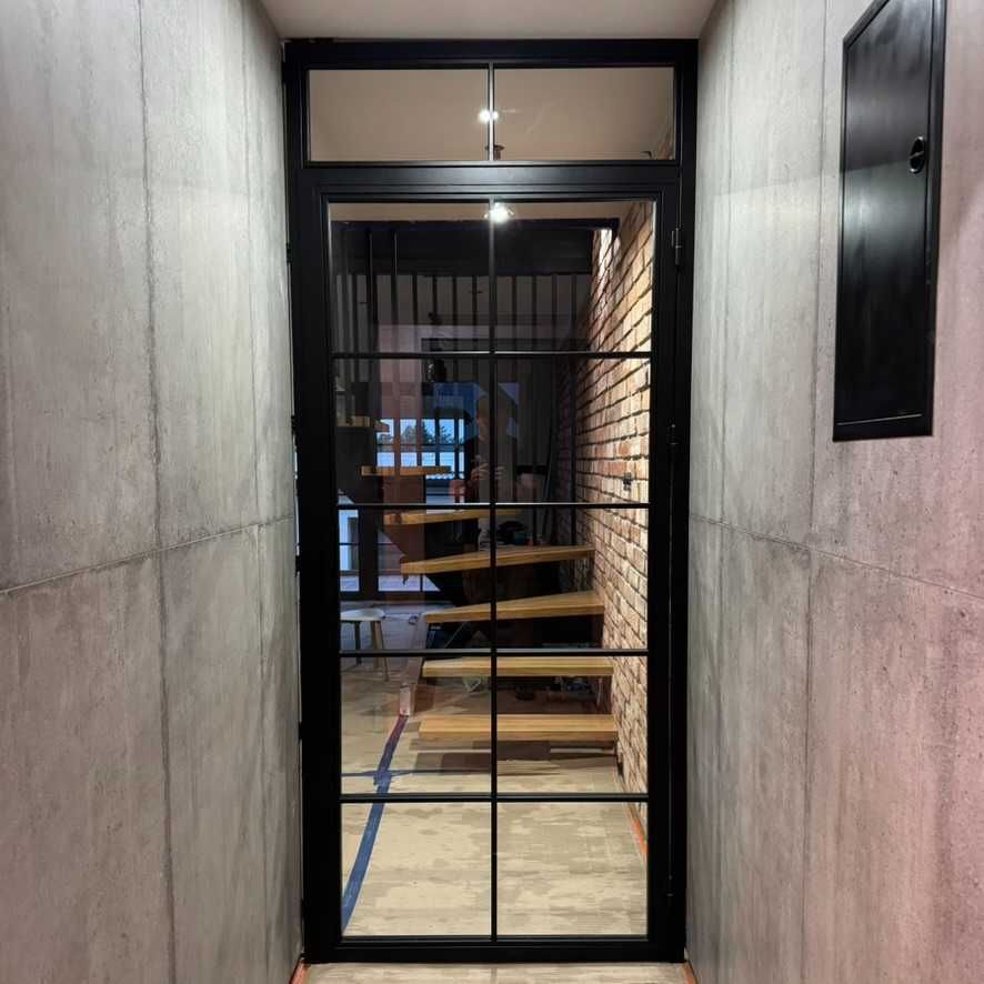 Drzwi LOFT Ścianki i Przeszklenia Loftowe na wymiar – stal + szkło