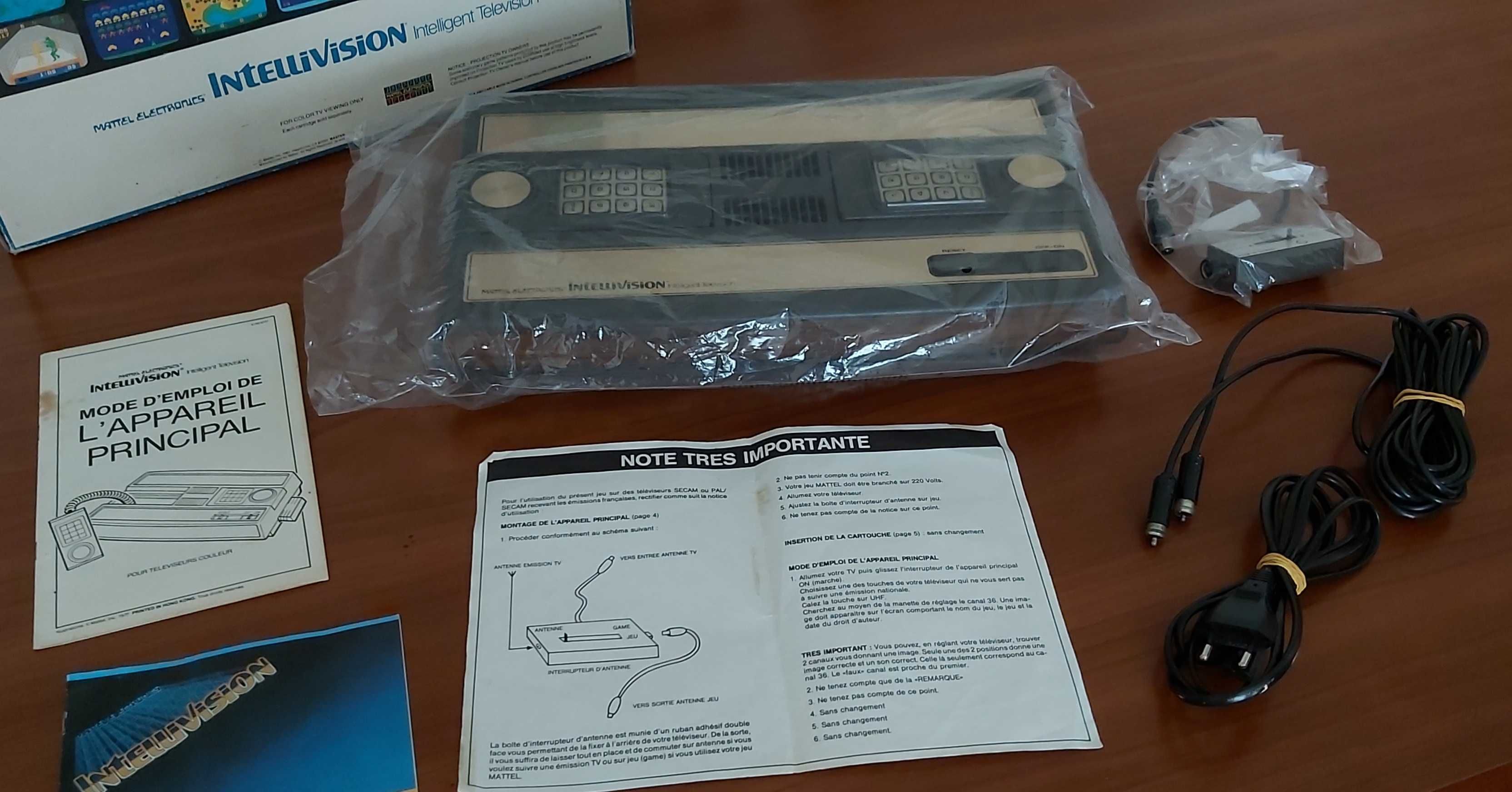 Intellivision Mattel Consola + 9 Jogos