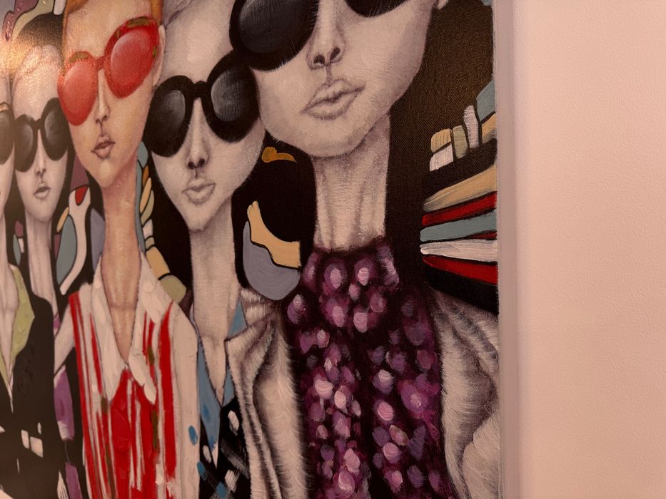 Obraz sunglasses kare design 120x150 cm