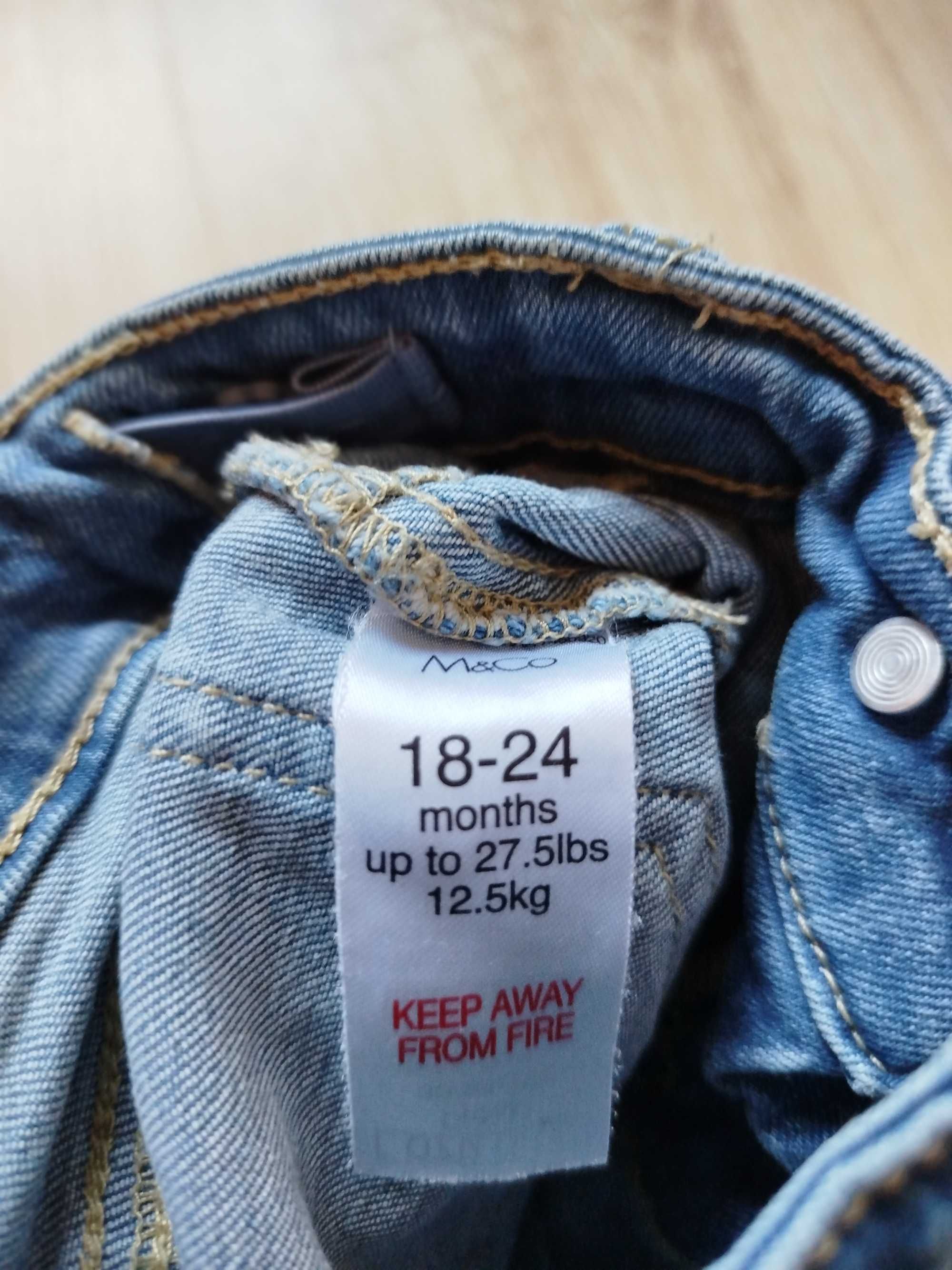 spodnie jeansowe M&Co Kids rozm. 92