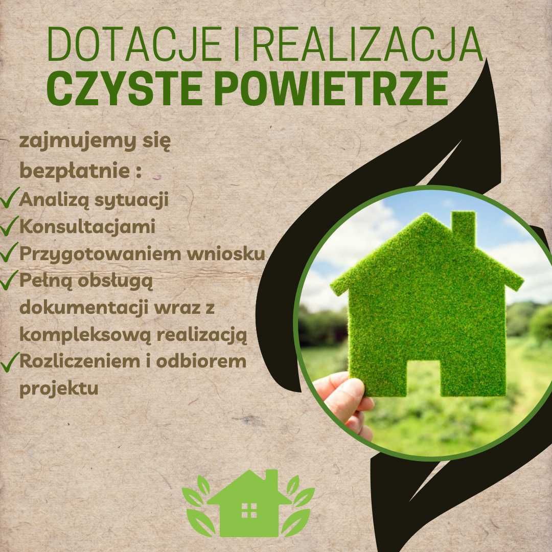 CZYSTE POWIETRZE - Wnioski + kompleksowe wykonastwo - PREFINANSOWANIA