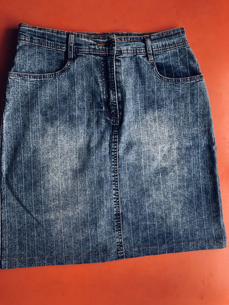 Женская джинсовая одежда- костюм с юбкой, куртка летняя, мини юбочка