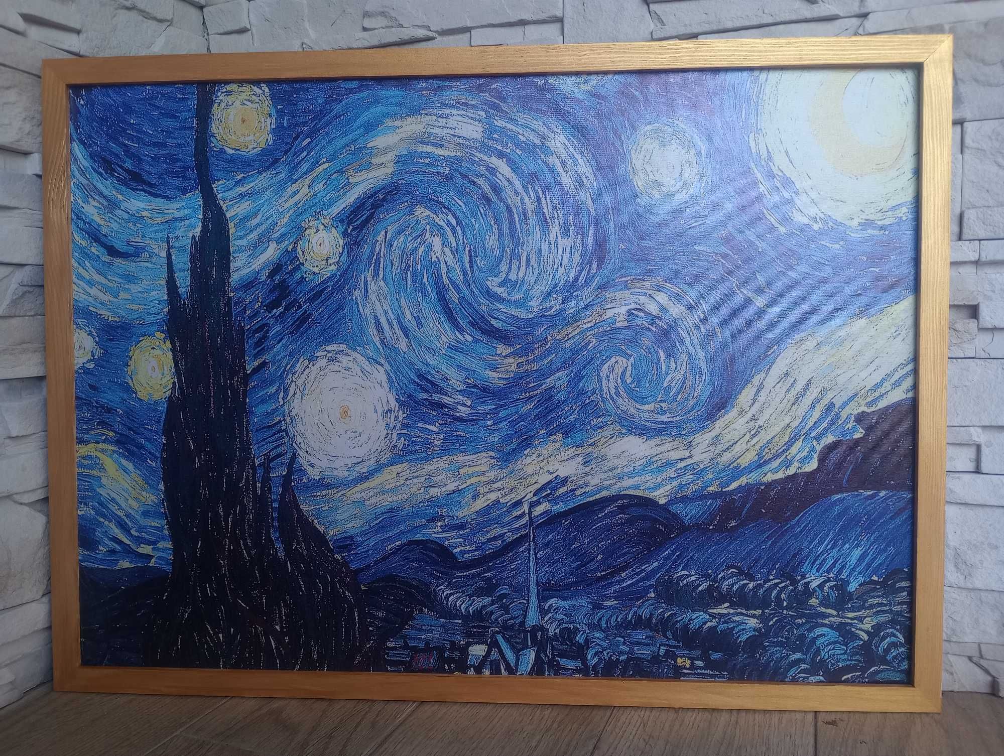 Obraz na płótnie - Gwiaździsta noc, Vincent van Gogh, 50x70cm