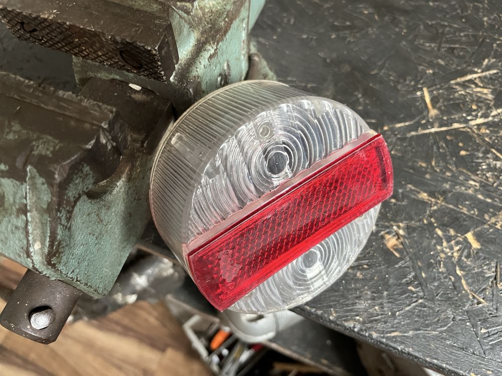 Simson SR50 S51 klosz lampy tylnej tuning bialy