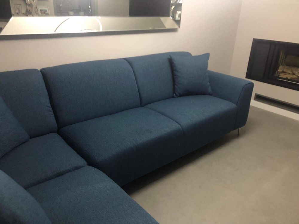 Bench Berg Sofa Narożna narożnik lewostronna Stradella Bleu Jeans