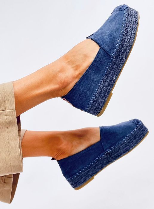 Espadryle Na Grubej Podeszwie Poulain Blue