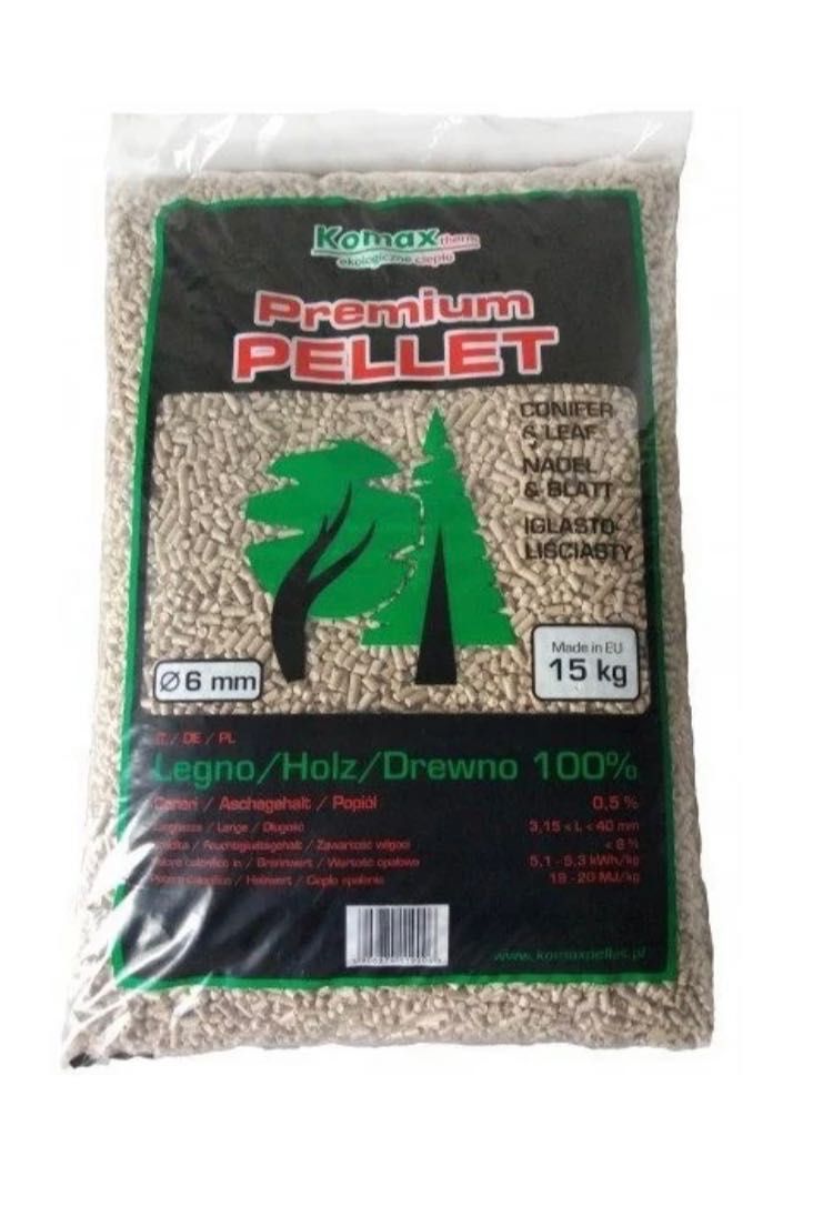 Pellet Premium Komax EN plus, A1 ,      19 Mj 15 Kg