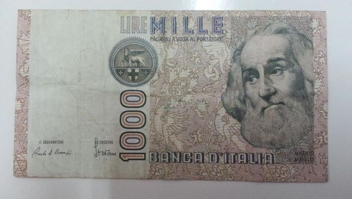 Nota de Mil Liras Italianas de 1982