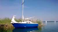 Łódka żaglowa, jacht kabinowy 5m Jezioro Powidzkie