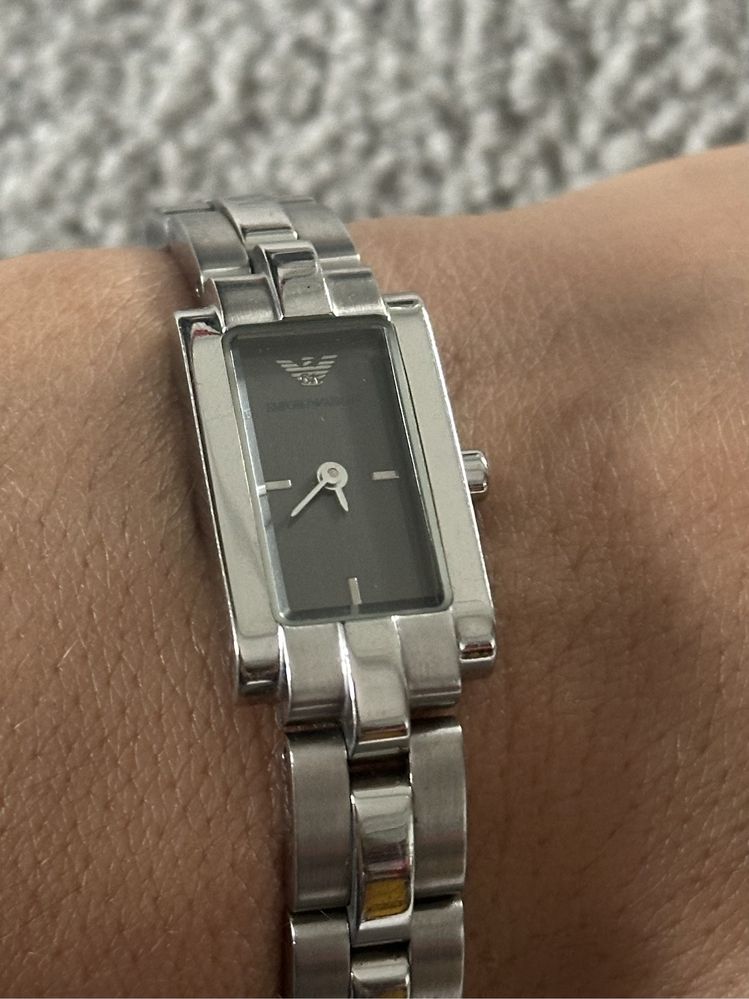 Relógio prateado Emporio Armani