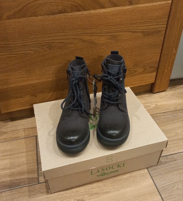 Kozaki trapery Lasocki skora r 32 NOWE