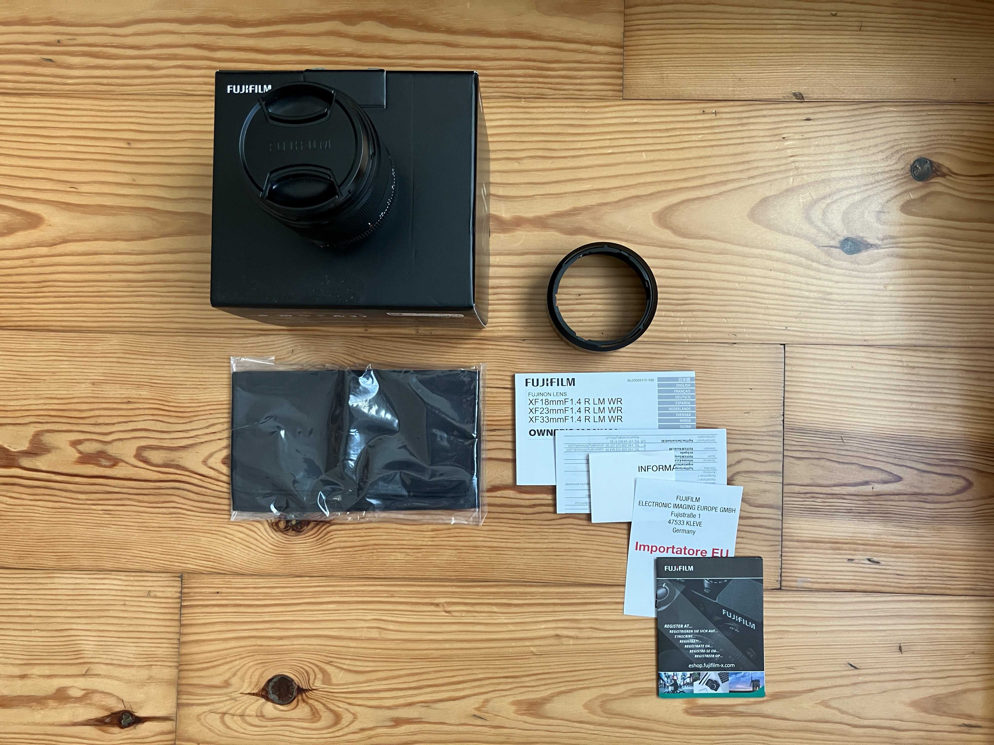 Lente Fujifilm XF 33mm f1.4 R LM WR, com garantia